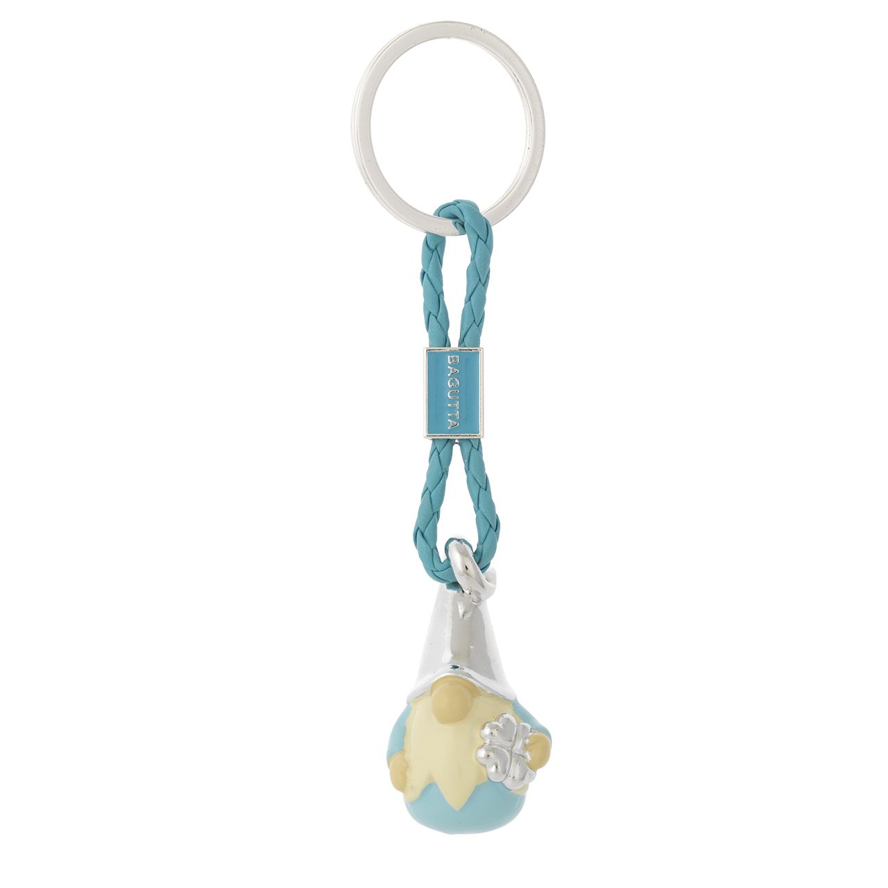 PORTACHIAVI CORDONE GNOMO AZZURRO